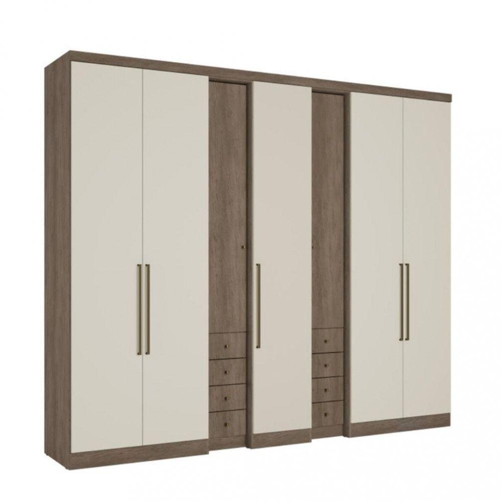 Guarda Roupa Casal 7 Portas 8 Gavetas Absolut | Extra