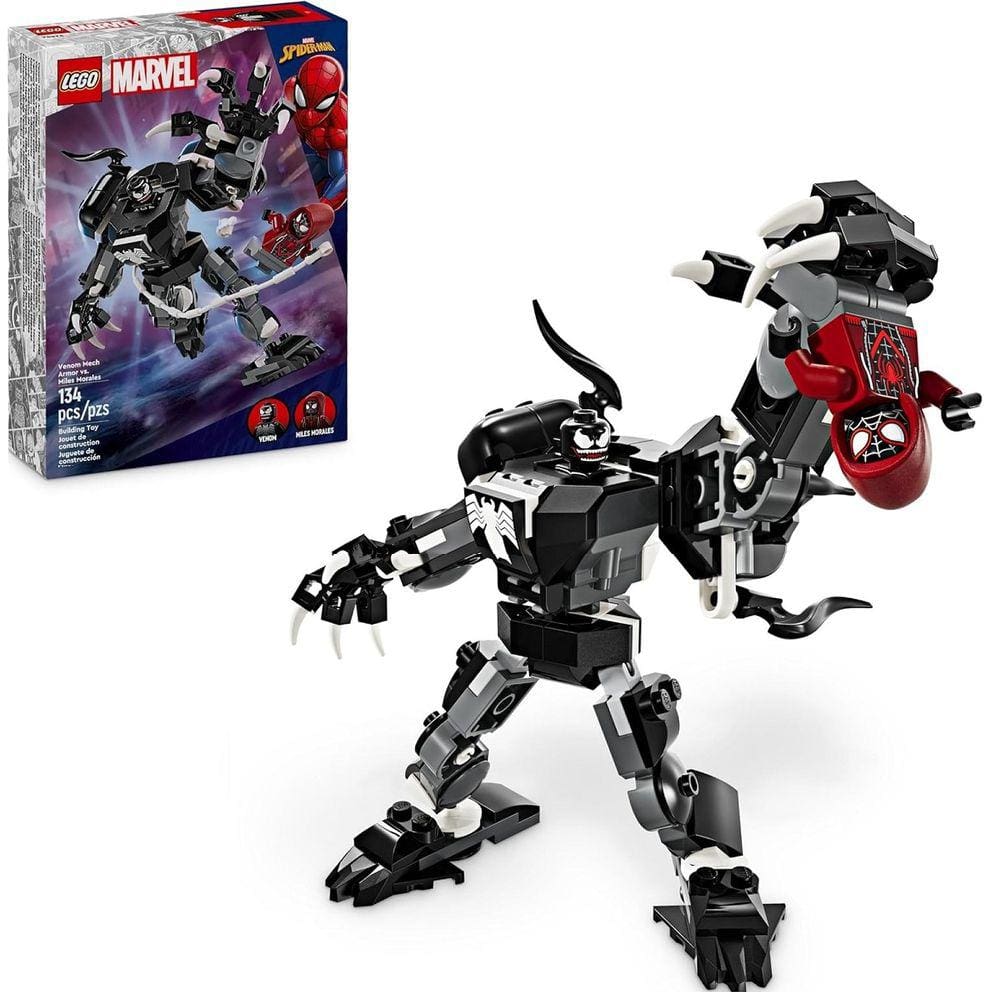 Lego Marvel 76276 Armadura Mech Venom vs. Miles Morales