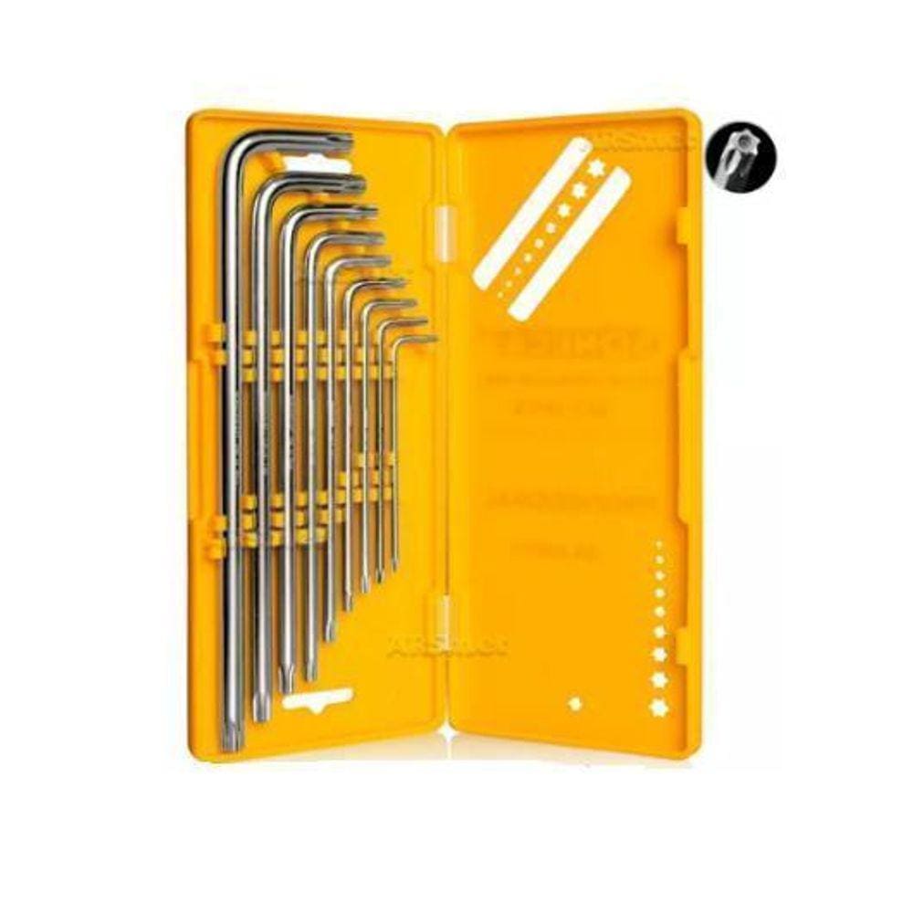 Jogo De Chave Torx Torques Longa Com 9 Peças - Soneca