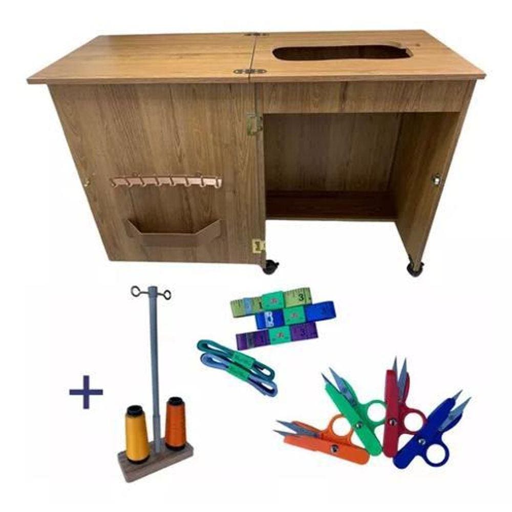 Gabinete Máquina Costura Portátil - 100% MDF
