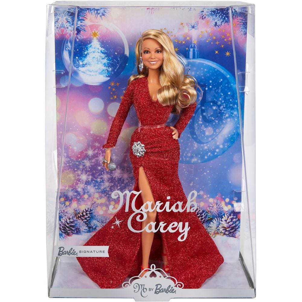 Boneca Barbie Signature Mariah Carey Holiday com Red Glitter Go