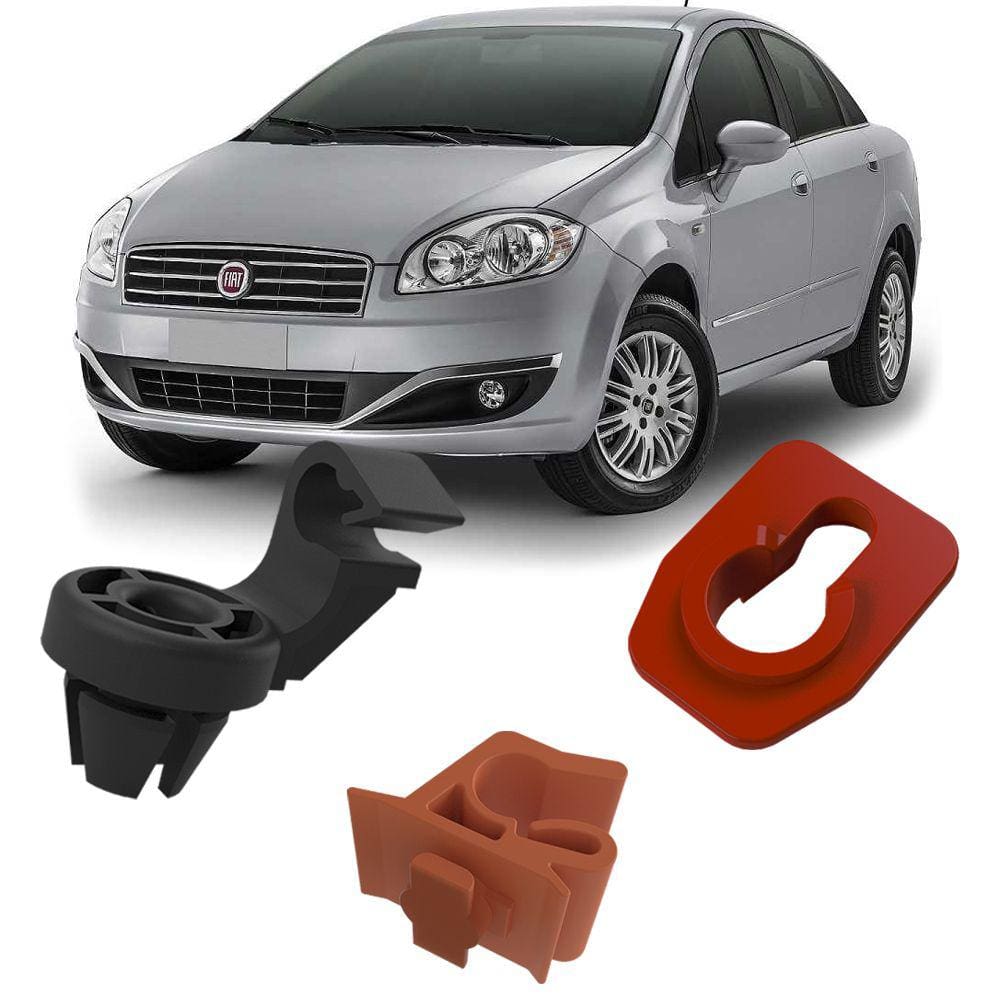 Kit Fixação Grampos Presilhas Da Haste Vareta Capô Liena 2015 2016