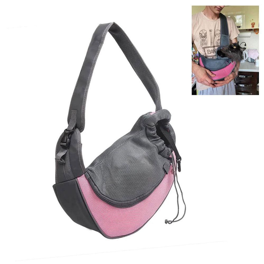 Bolsa Canguru Cao Gato Cachorro Pet Mochila Animal de Estimaçao Carregador Pequeno Porte Ombro Costas
