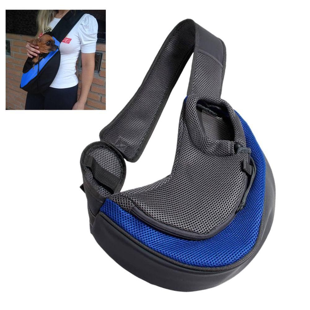 Bolsa Canguru Cao Gato Cachorro Pet Carregador Mochila Transversal Pequeno Porte Caminhada Passeio