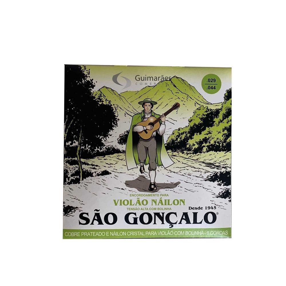 Encordoamento Nylon Cristal Tensão Alta com Bolinha para Violão - SÃO GONÇALO