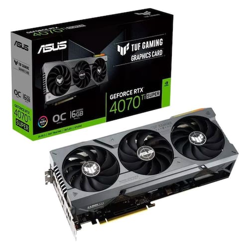 Placa de Vídeo Asus TUF Gaming GeForce RTX 4070 Ti Super OC,