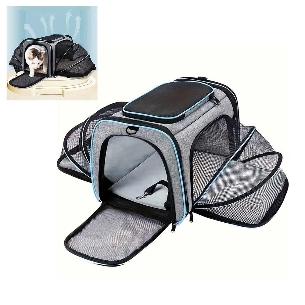 Bolsa para Cachorro Gato Cao Pet Sacola Expansivel Transporte Viagem Pequeno Porte Carro Aviao Cabine