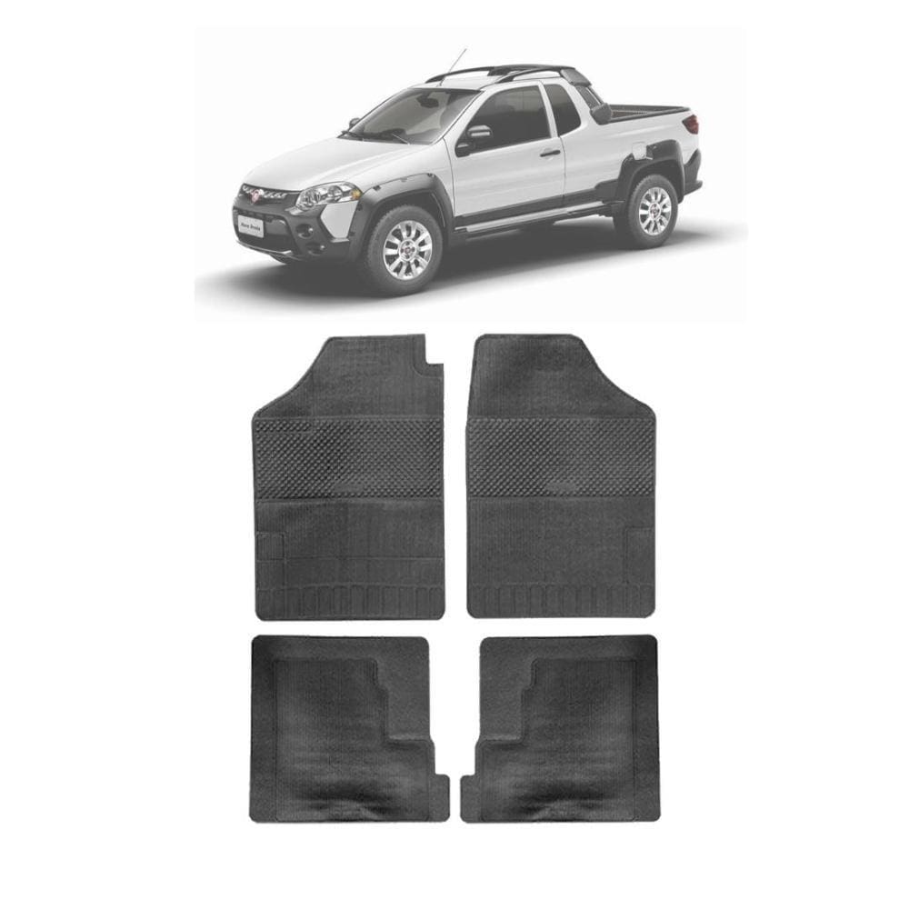 Jogo de Tapetes Automotivos Stratus BRB Strada 2015 em diante