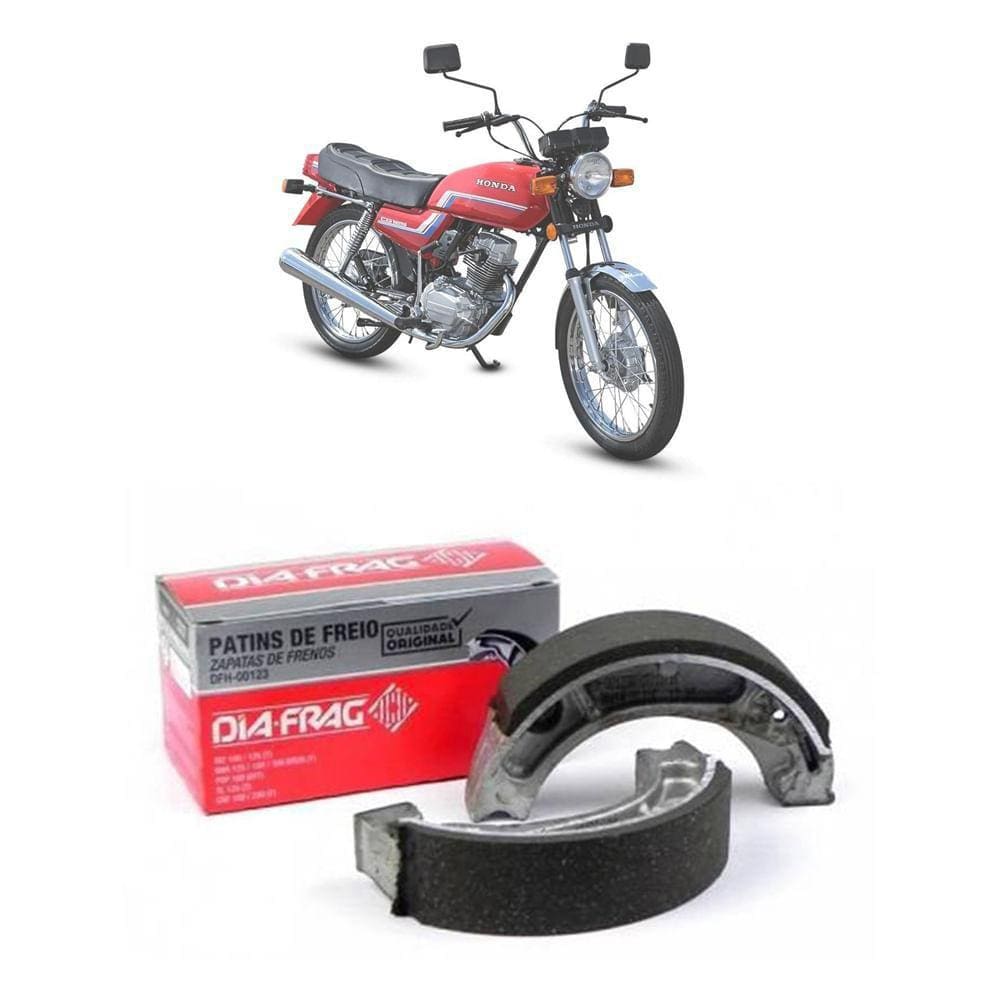 Patim Lona Freio Dia-Frag XLX 250 R 1984-1994 CG 125 1983-99
