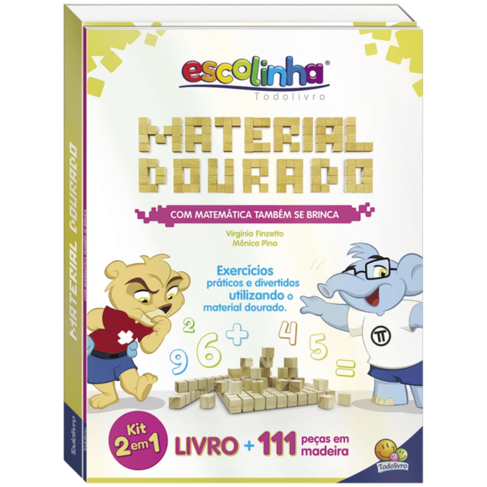 Livro Com Matemática Também se Brinca: Material Dourado