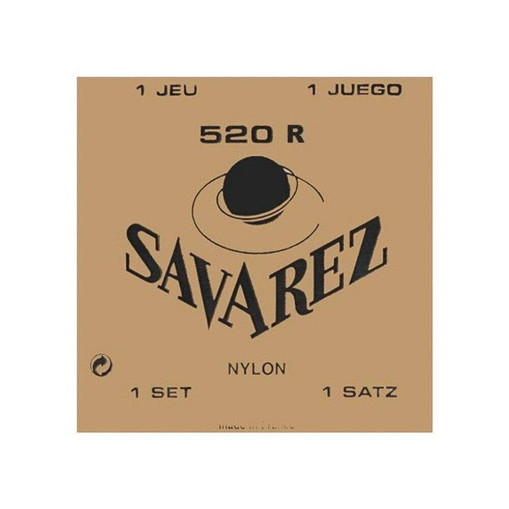 Encordoamento SAVAREZ para Violão Nailon Linha Traditional Tensão Alta 520R