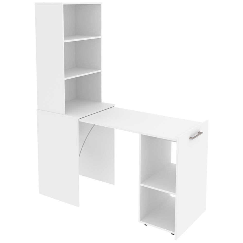 Armario Escrivaninha Multiuso Retratil 5 Nicho Me4171 Branco Tecno Mobili Branco