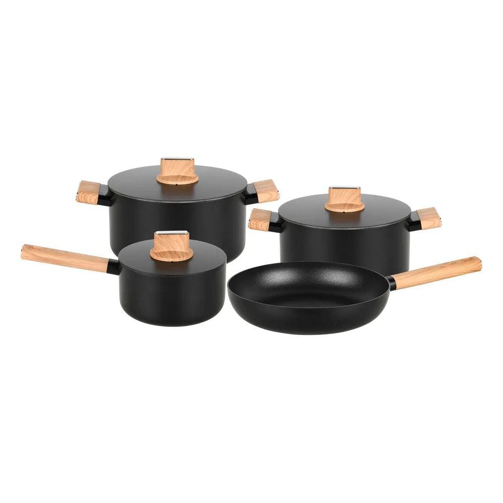 Conjunto De Panelas Concept Wood 4 Peças Mta