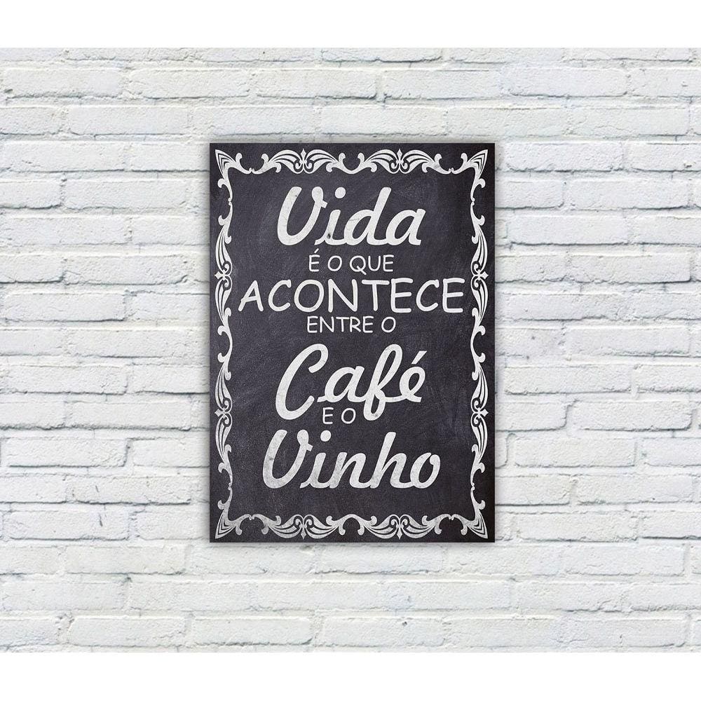 Placa Decorativa MDF Cantinho do Café 02