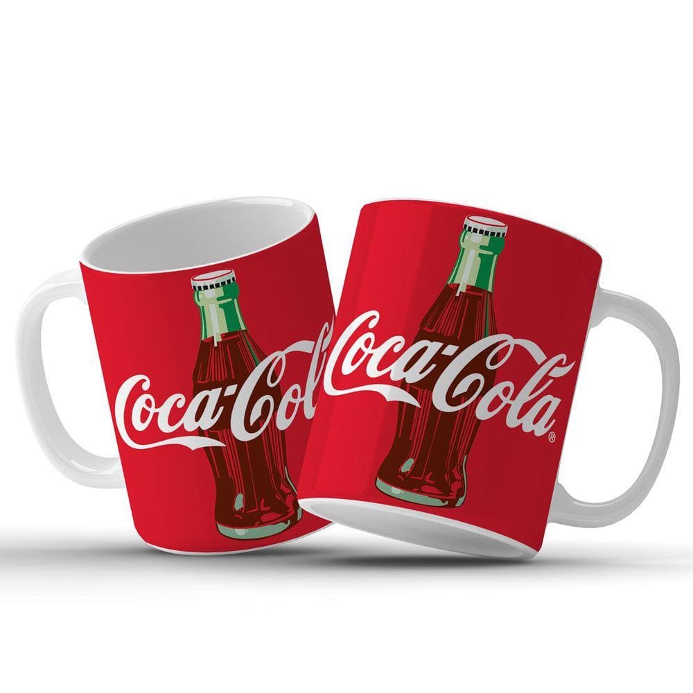 Caneca Da Cocoa Cola Decoração em Cerâmica 325ML