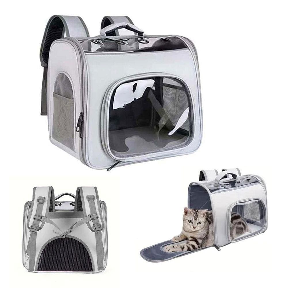 Mochila Transporte Gato Cao Pet Cachorro Pequeno Porte Animal de Estimaçao Alça Regulavel Ventilado