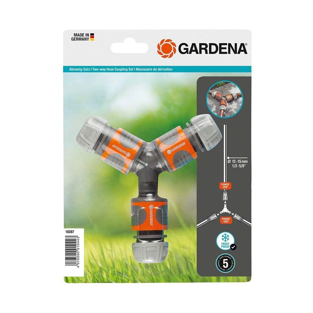 Kit de Ligações de Mangueira de Duas Vias Gardena 13 mm