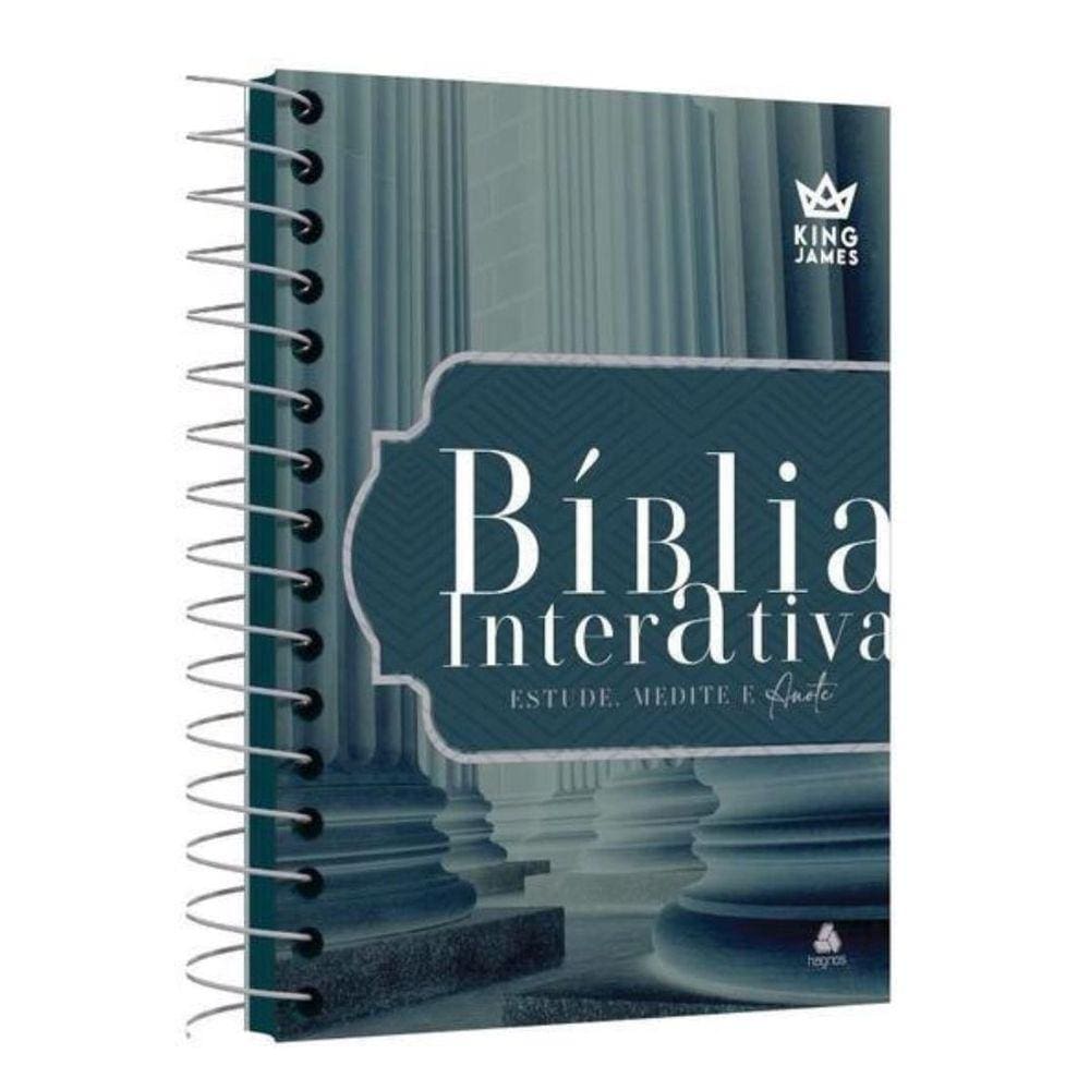 Biblia Interativa Estude, Medite E Anote - Capa Cinza
