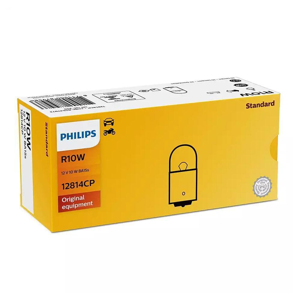 Kit 10 Lâmpada Halógena Sinalização R10W Standard Philips