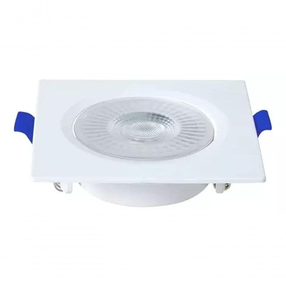 Spot Led Embutir Quadrado 3w 3000k Branco Blumenau Branco - Bivolt