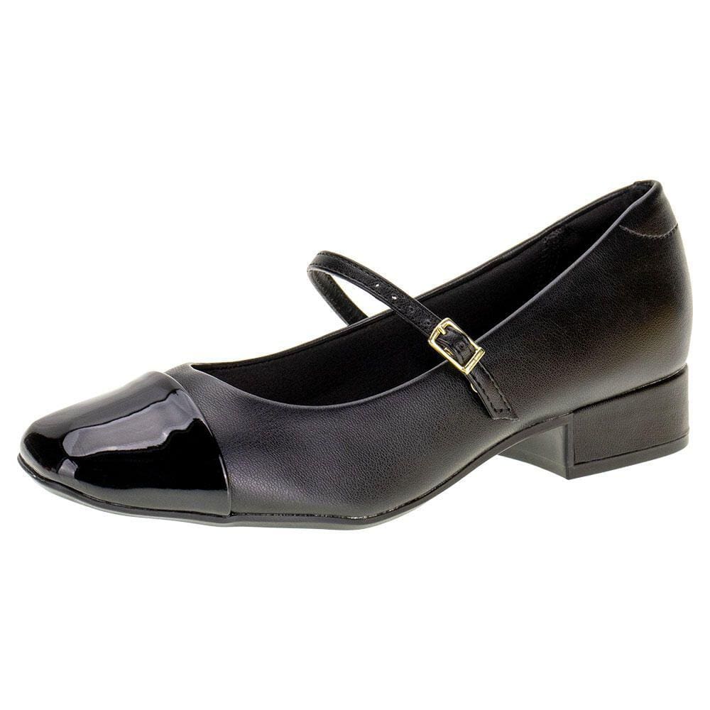 Sapato Feminino Salto Grosso Moleca - 5795103