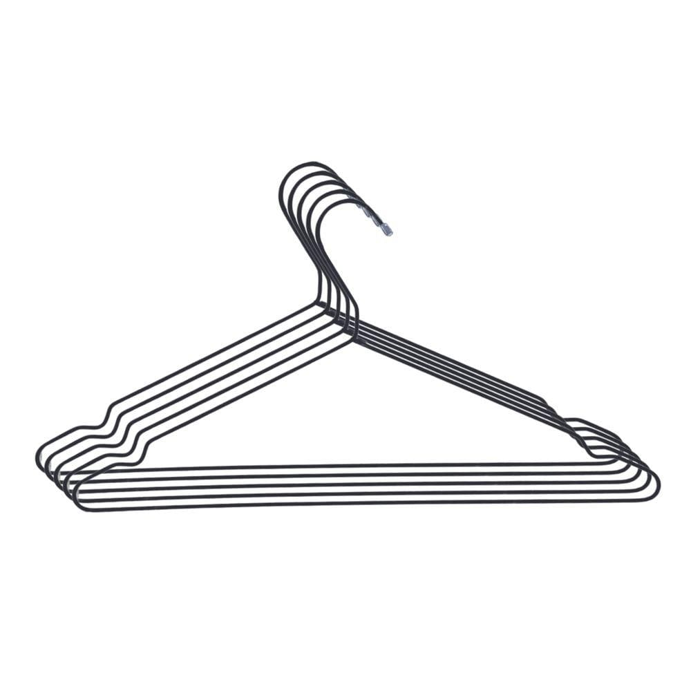 Conjunto Kit 5 Peças Cabides Acabamento Clássico Elegante Aço Armário Resistente Multiuso