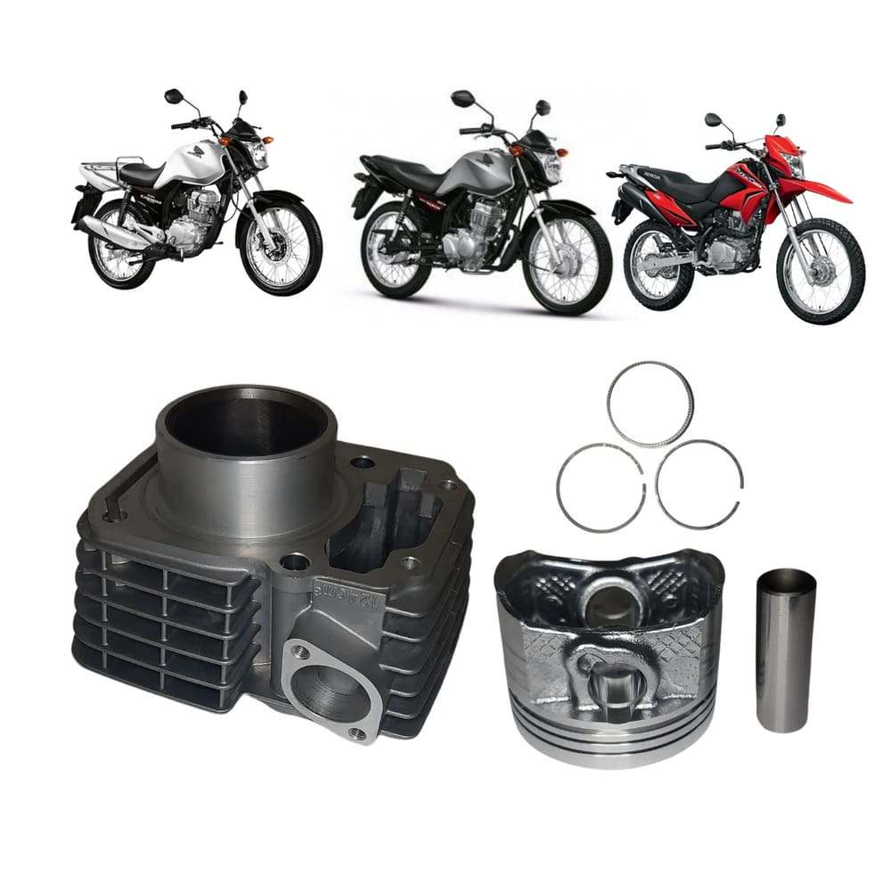Kit Cilindro Mahle Metal Leve Honda 125 CG Fan 0.1 2V 2009 A 2015
