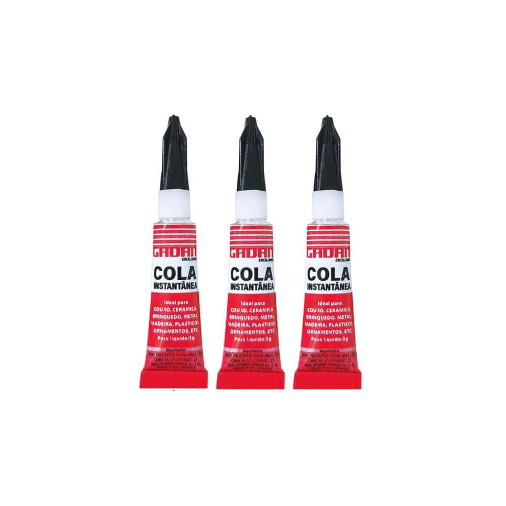 Kit 3 Unidades Cola Instantânea Líquido