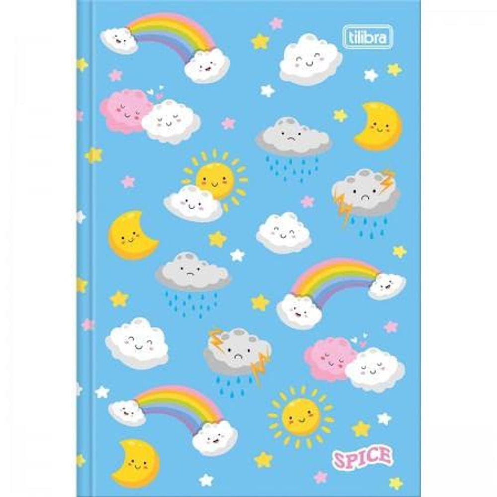 Caderno 1/4 brochura Spice 80fls - Capa 3- Tilibra