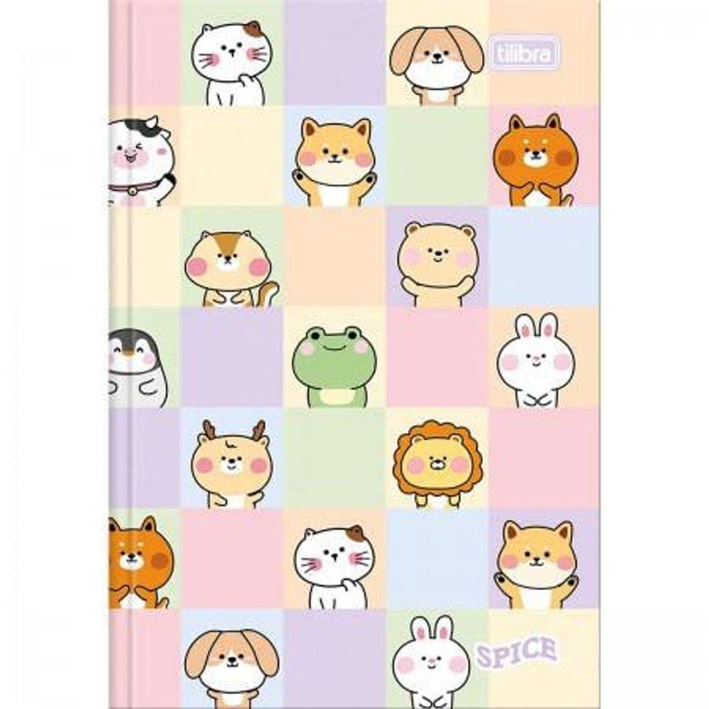 Caderno 1/4 brochura Spice 80fls - Capa 1- Tilibra