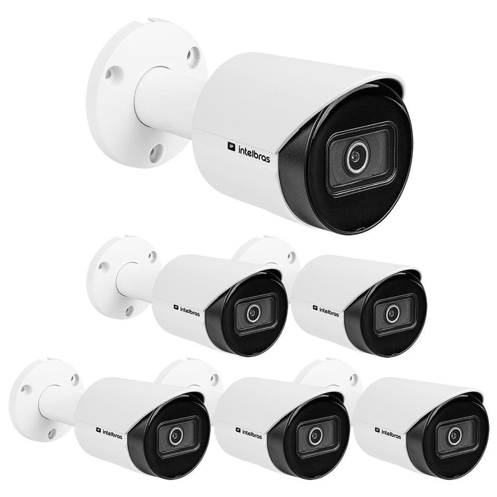 Kit 6 Câmeras IP 2 Megapixels Full HD 30m Starlight VIP 3230 B SL G3 Intelbras