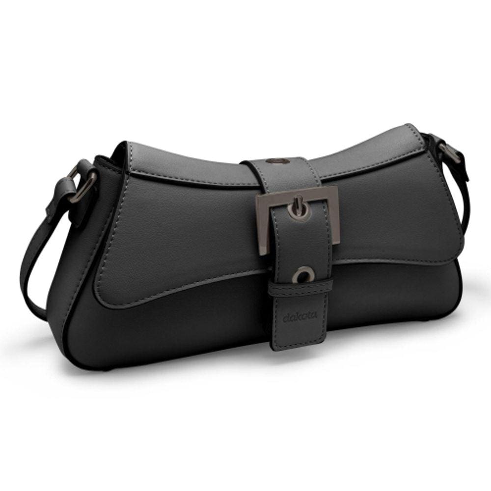 Bolsa Transversal Baguete Dakota Com Fivela e Alça Longa DK106