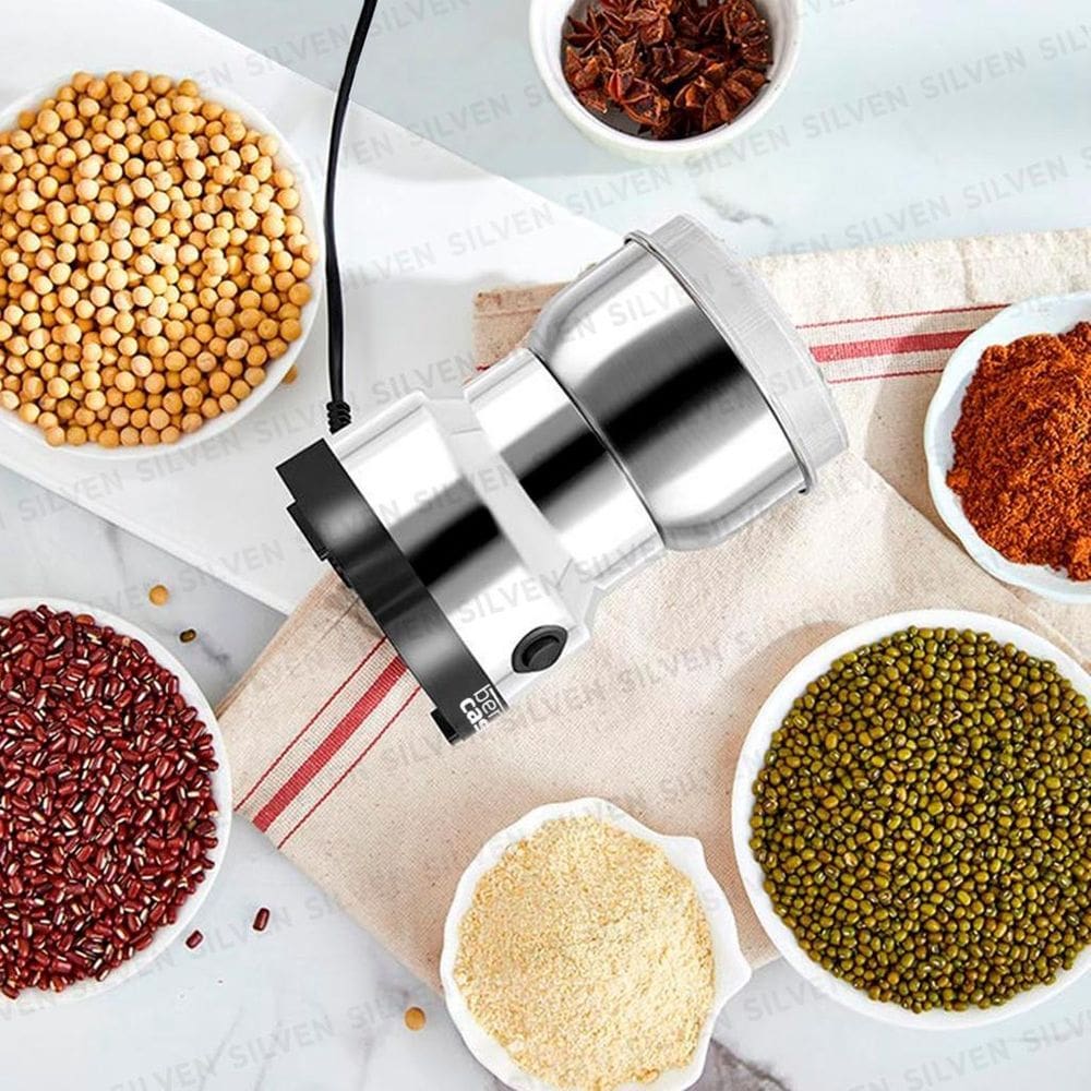 Moedor Café Grãos Elétrico Inox 150W 110V - Sweet Home