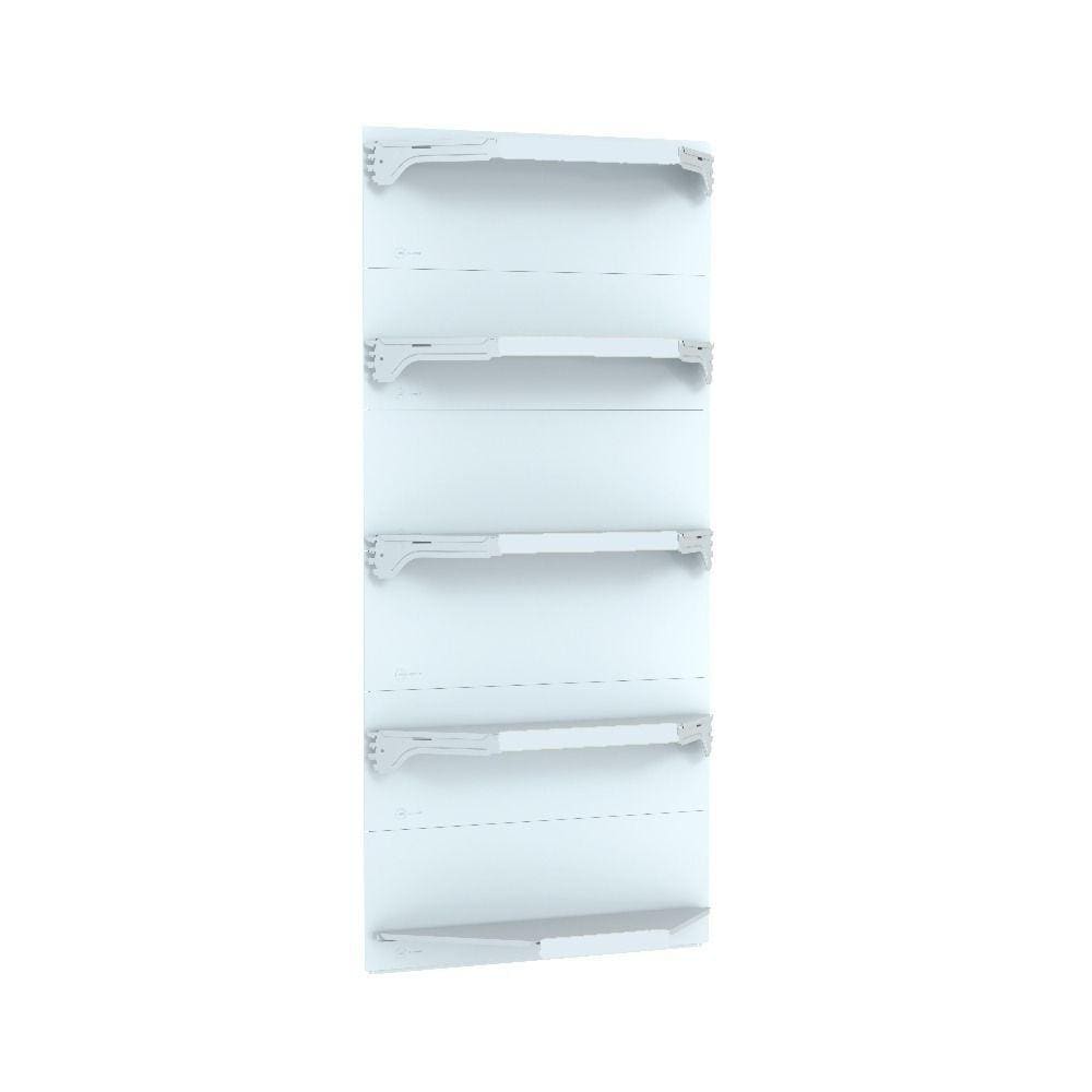 Kit 5 Bandejas Para Gondola Canto 202 Fit 40/60 Branco Sp Et