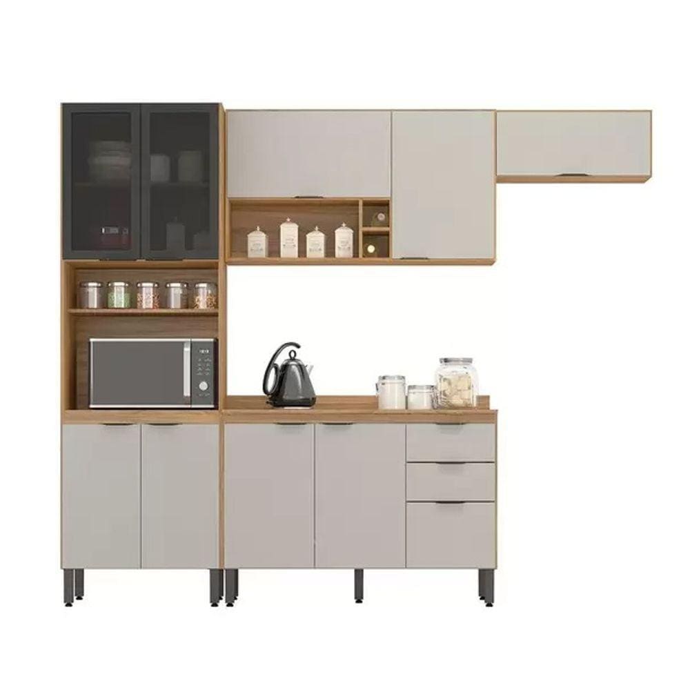 Cozinha 10 Portas Modulada Demobile Firenze 06 Amendola / Nude Prime TX 2,60 m
