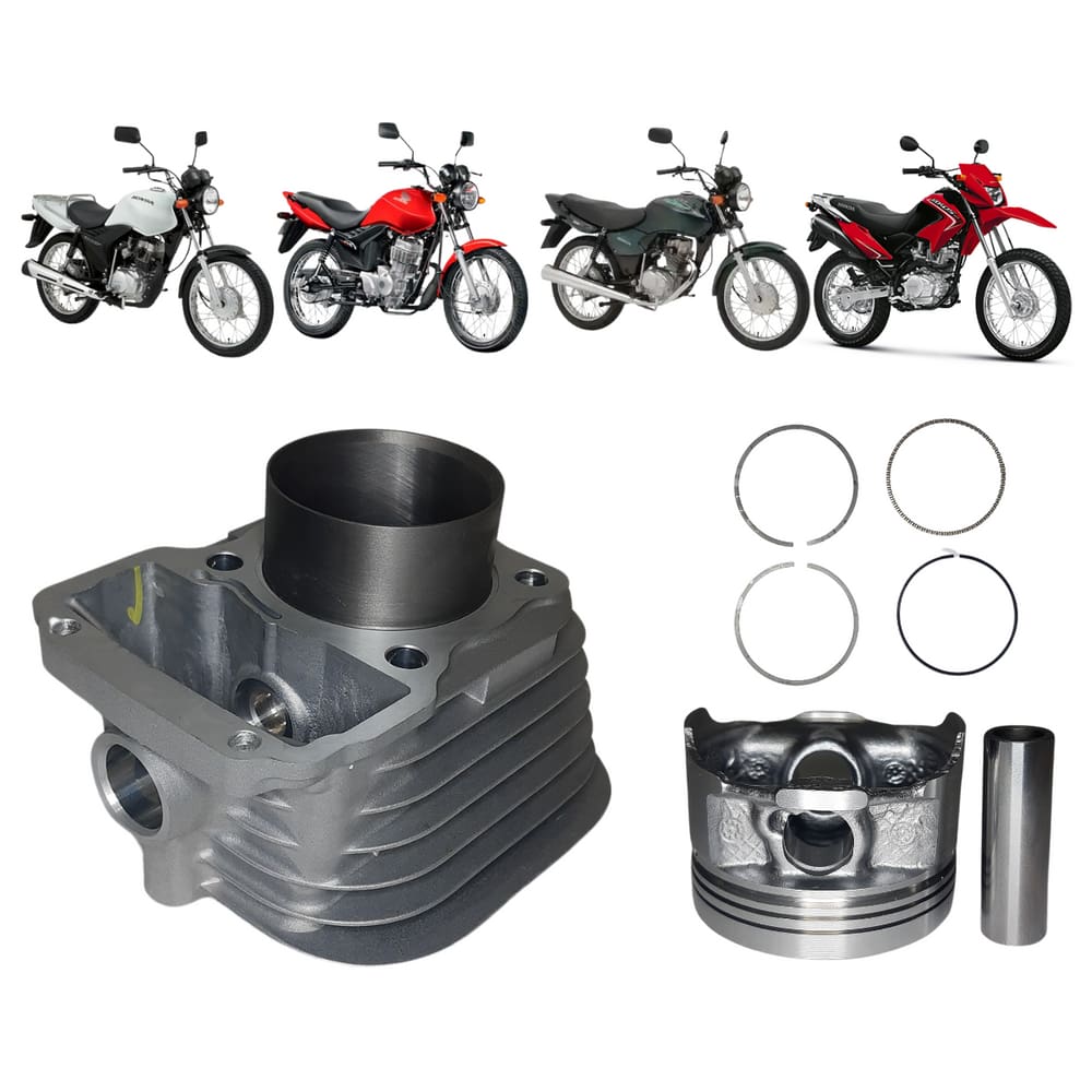 01 Kit Motor Mahle Metal Leve Honda Cg Cargo 125 2002 A 2005