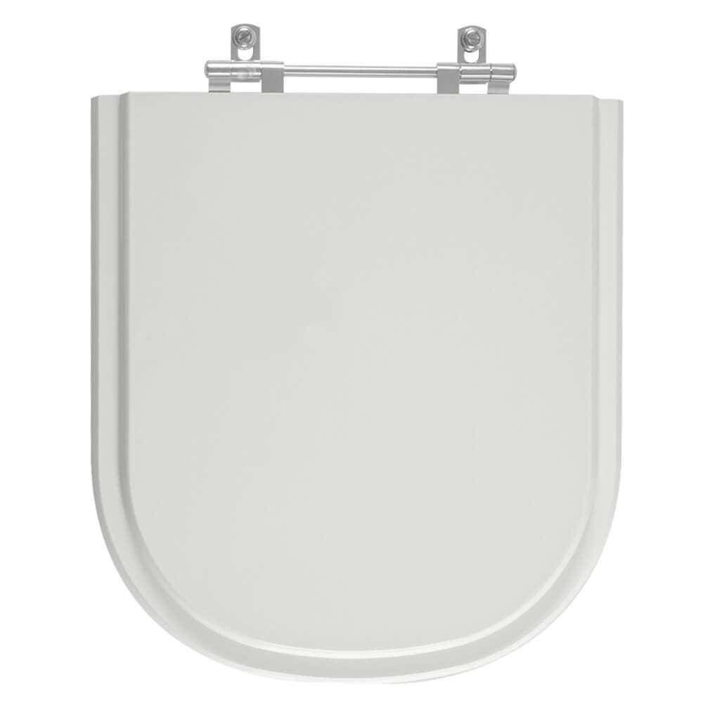 Tampa de Vaso Laqueado Square Cinza Claro para louça Lorenzetti