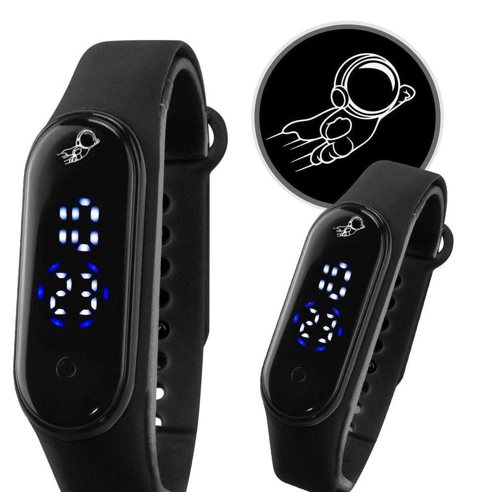 Relogio Prova Dagua Infantil Digital Ajustavel + Bracelete