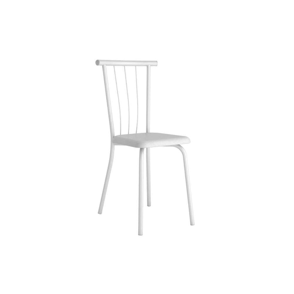 Cadeira Sala De Jantar 154 Aço Kit 2 Uni Branco/courano Branco - Carraro