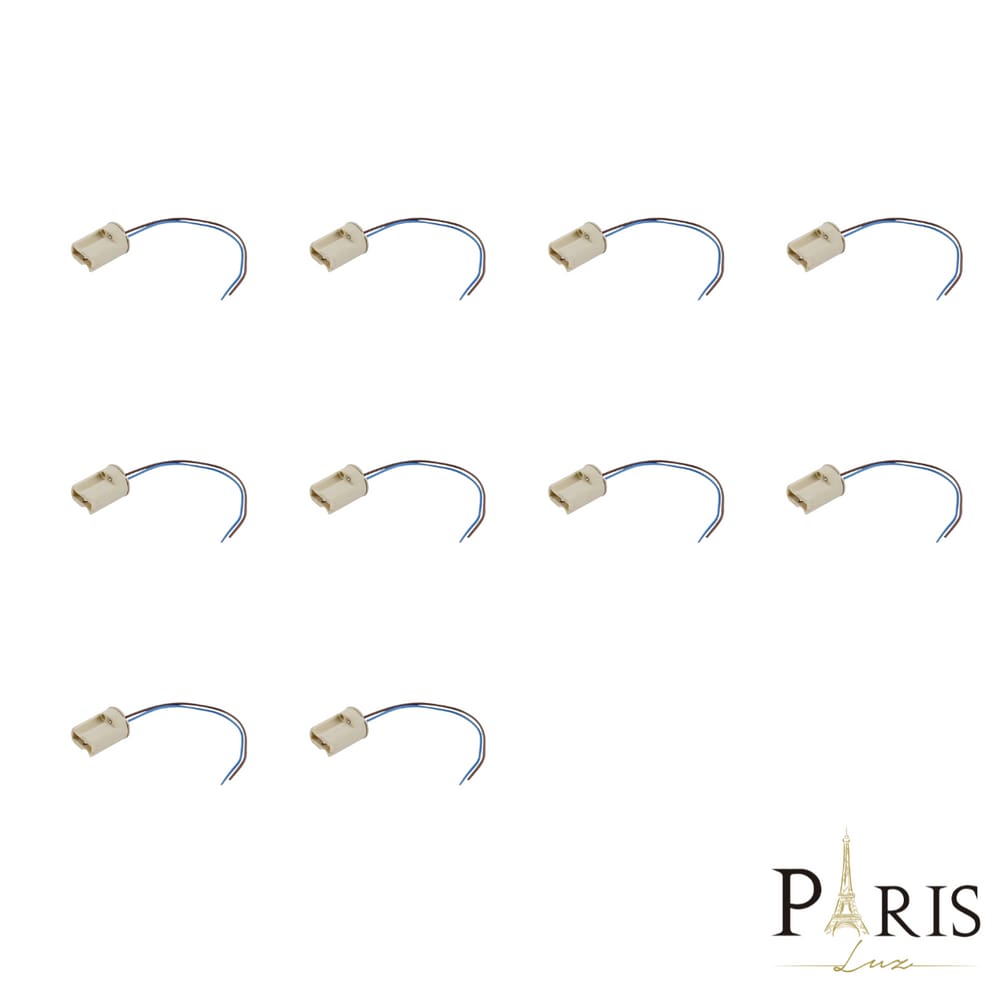 Kit 10 Soquetes G9 com Rabicho 60W Bivolt