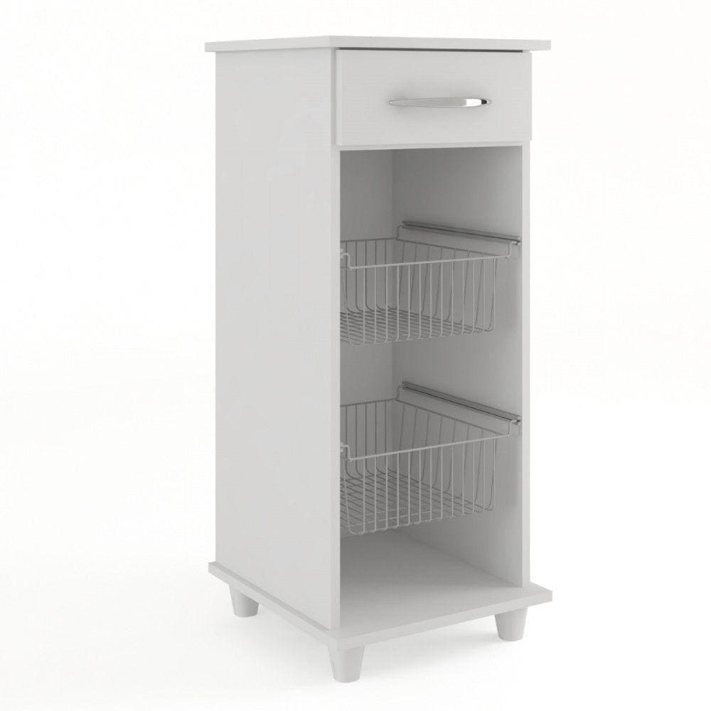 Balcão Fruteira Regia Com Cestos Fiorello Branco