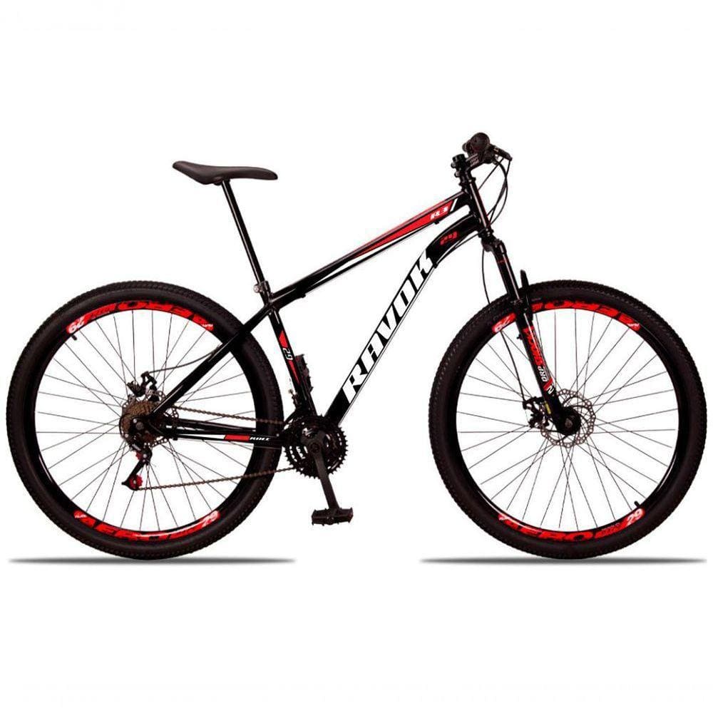 Bicicleta Mountain Bike 21 Velocidades Aço Suspensão Shimano Vermelho