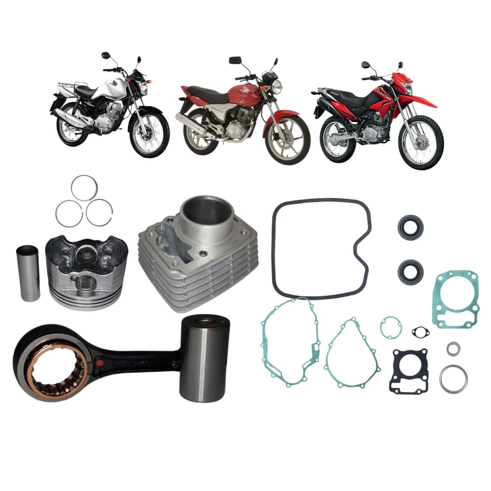 Kit Cilindro Completo Honda CG Cargo 150 0.1 2V 2014 A 2016 Mahle