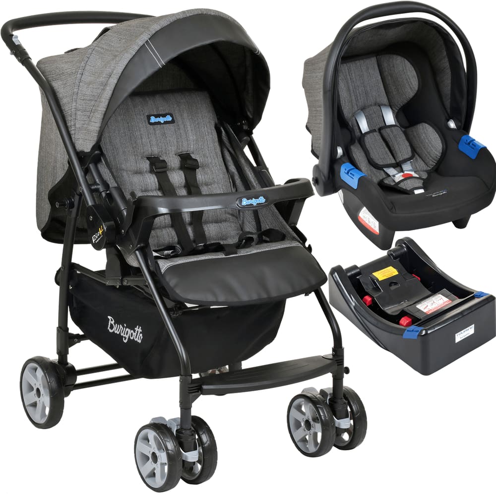 Carrinho de Bebe com Bebe Conforto Base Burigotto Rio K Preto