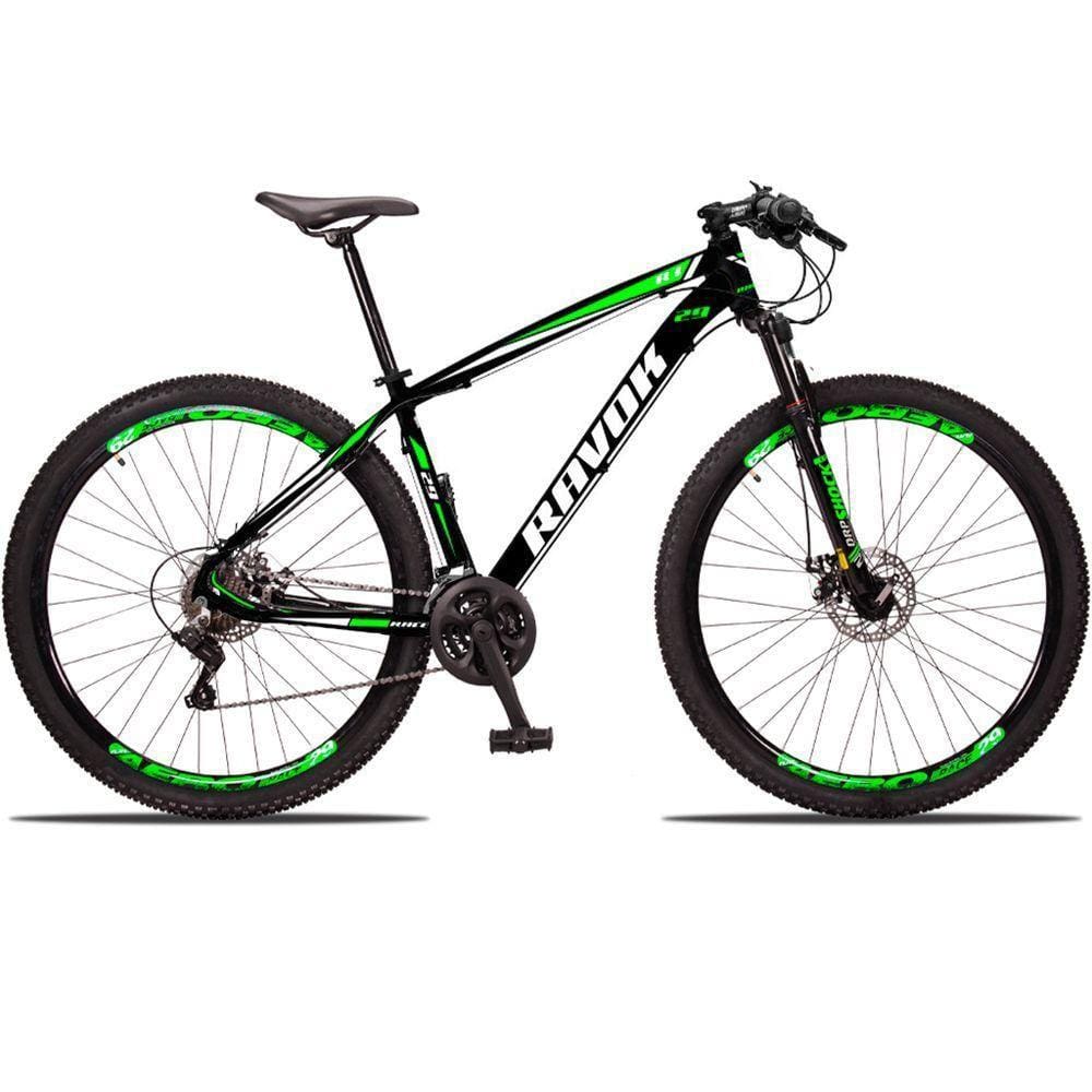 Bicicleta Mountain Bike 21 Velocidades Alavanca Alumínio Verde Quadro 21\"