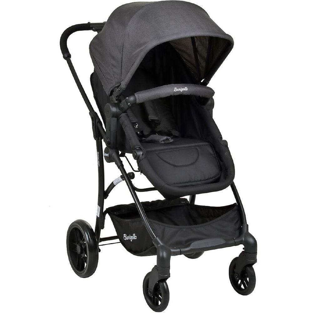 Carrinho de Bebe Moises Passeio Burigotto Convert Dark Grey