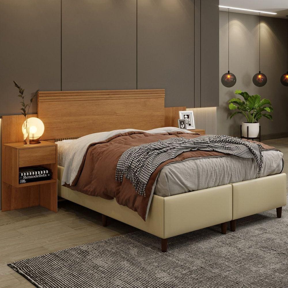 Cabeceira Casal Extensível 223 a 243 Cm Master Cinamomo