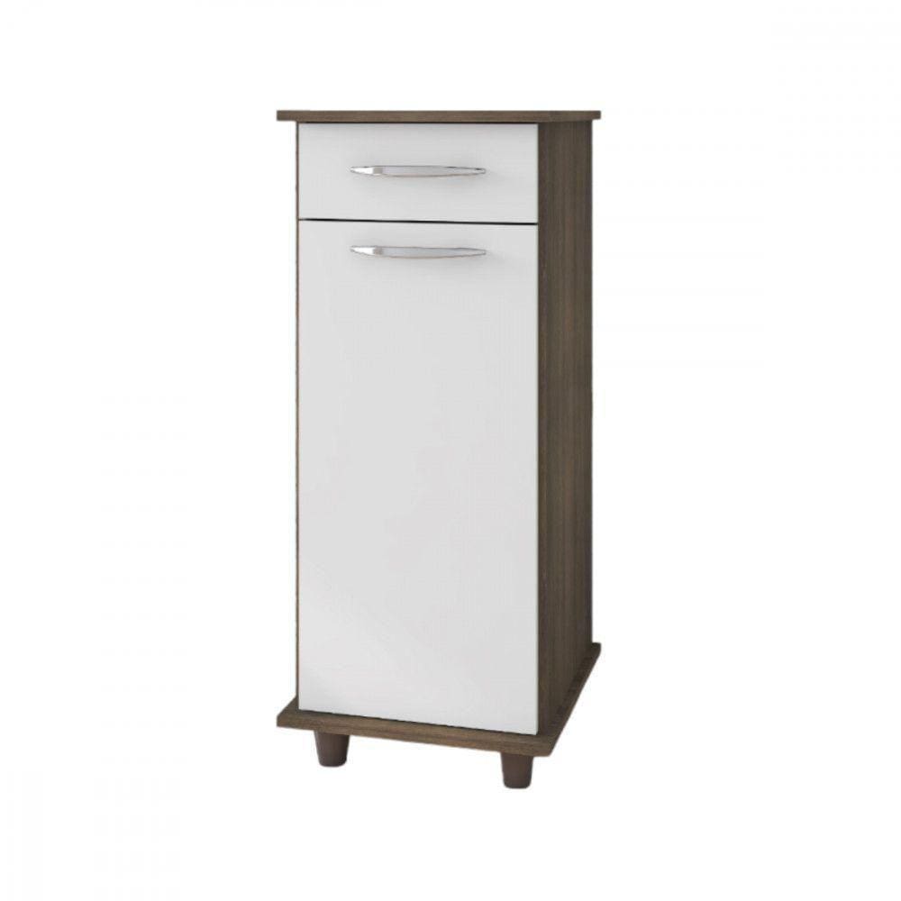 Balcão Viena 1 Porta 1 Gaveta Fiorello Freijo Com Branco
