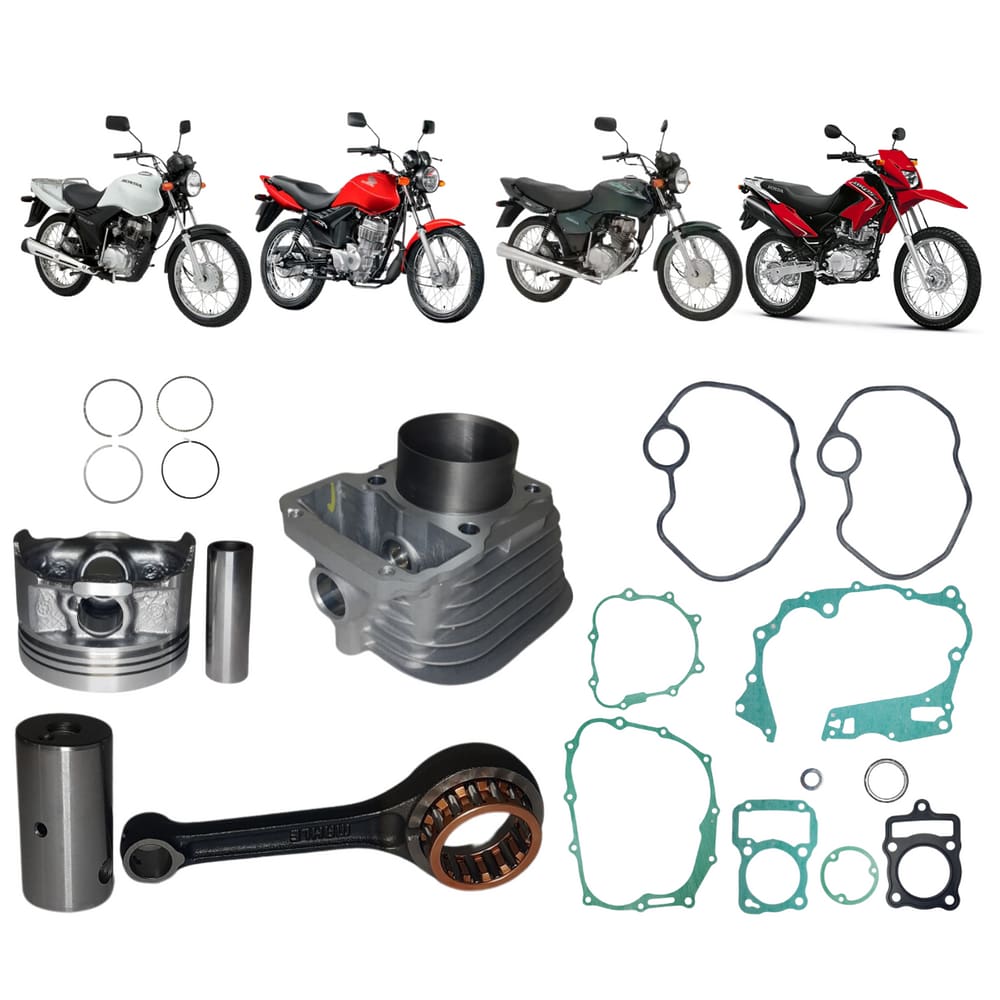 Kit Cilindro Completo Mahle+Biela Cg Titan 125 0.1 2V 2002 A 2004