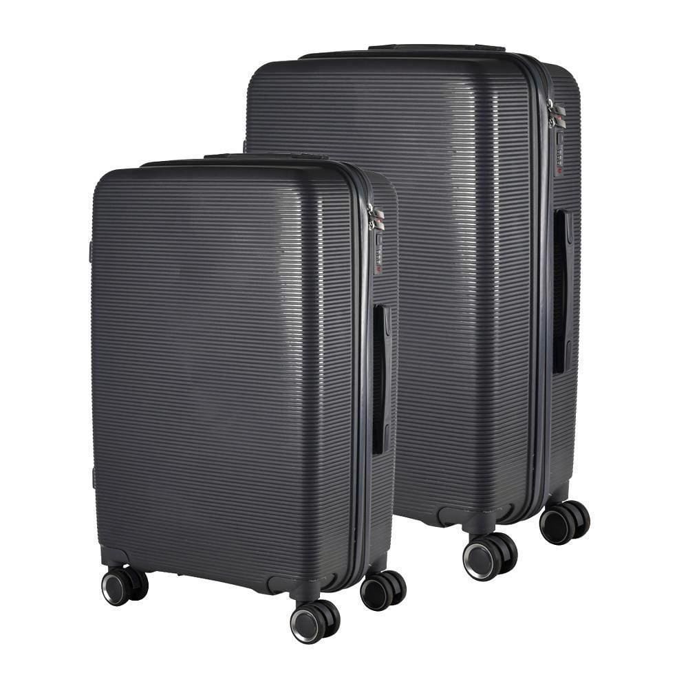 Kit Mala 23Kg + Mala 10Kg Polipropileno Inquebrável Grafite